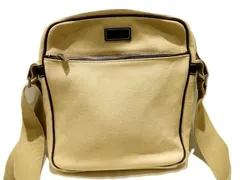 バーバリー ブルーレーベル キャンバス ショルダーバッグ ◇ ベージュ系 ブラウン レザー BURBERRY BLUE LABEL メンズ可 クロスボディ ▼8C