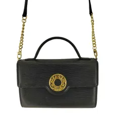 ハナエモリ HANAE MORI サークルロゴプレート レザー 2WAY ハンド ショルダーバッグ レディース 表記無 