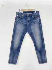 美品 SHIPS シップス ファインデニム テーパード デニムパンツ sizeL/青  ■■レディースのサムネイル