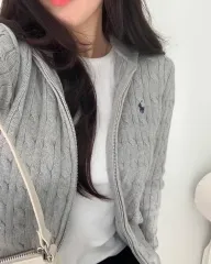 POLO RALPH LAUREN(ポロラルフローレン) ケーブル フードジップアップ ニットジップアップ カーディガン BOYS XL