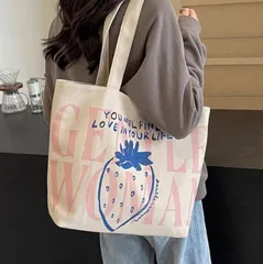 新品 キャンバス製の大容量バッグ