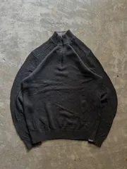 Eddie Bauer エディーバウアー ハーフジップニット ハイネック TM 濃灰