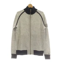 トミーヒルフィガー TOMMY HILFIGER ジャケット 上着 ウール S グレー 長袖 スタンドカラー ジップアップ /AU