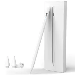 【数量限定】iPad ペン 【2018年~2025年モデル対応】 タッチペン 軽量 スタイラスペン 誤作動防止/磁気吸着/傾き感知iPad ペンシル たっちぺん あいぱっと Type-C急速充電 幅広い機種に対応 パームリジェクション機能 耐摩 子供 学生