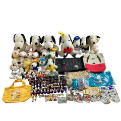 ★ SNOOPY スヌーピー グッズ まとめ商品 トートバック ぬいぐるみ ボトルキャップ 靴下 ポーチ 等 現状品 4.25kg