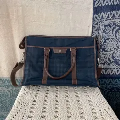 F ビーンポール チェック スクエア ブリーフケース クロスバック 書類バッグ