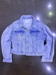 ザラ ヴィンテージ ウォッシュ クラシックフィット デニムジャケット S