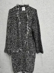 ザラ ツイード 厚手 ニットコート 66前後