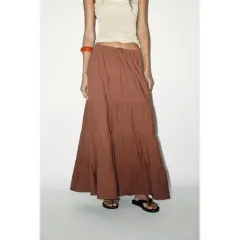 ZARA ザラ パネル ロング丈スカート ティアードスカート ギウンセ スカート