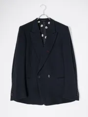 Paul Smithポールスミス メインライン 裏地ドット柄 コットンジャージーダブルデザインジャケット【M】【MJKA78496】