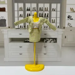 ぬいぐるみ服 ツイード ジャケット スカート セット