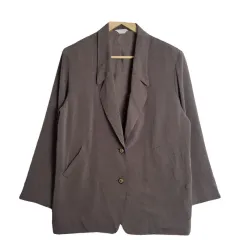 JPN ヴィンテージ ブラウン ブレザー ジャケット M ポリ