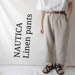 古着 90s Nautica ワイド スラックス チェック柄 リネン パンツ 古着 90s Nautica ワイド スラックス チェック柄 リネン パンツ - メルカリ