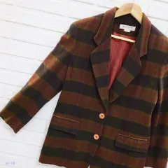 ---9 900円---(55 66サイズ) レトロ ヴィンテージ CHECK ジャケット 718