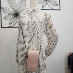 ピンク ミニ クロスバッグㅡカードウォレット兼用