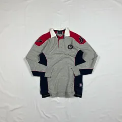 90s POLO SPORT(ポロスポーツ) polo sport アイスホッケー ロゴ ピケTシャツ