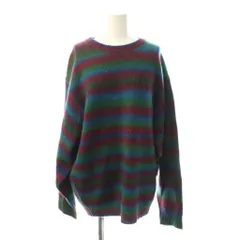 スライ SLY 24AW ニット セーター F 赤 青 緑 ボーダー柄 /JP