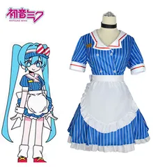コスプレ衣装 メイド服 初音ミク 催眠術師 帽子付き