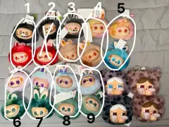 新品) ラブブ(Labubu) 顔 コインケース キーホルダー セット 出品 クライングベイビー