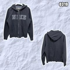 M NIKE Y2K オールドスクール 刺繍 フード フルジップアップ ジャケット