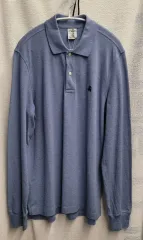 ブルックス・ブラザーズ 長袖 ポロシャツ ブルー