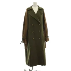 ムルーア MURUA コート F カーキ ダブルブレスト テーラードカラー 長袖 /JP