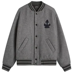 アーペーセー メンズ アウター ジャケット・ブルゾン APC Micka Varsity Jacket Heathered Grey グレーのサムネイル