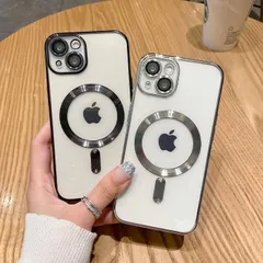 iPhoneケース MagSafe ワイヤレス充電対応 マグセーフ メンズ ユニセックス キラキラ シルバー ゴールド ピンク 透明 クリア iPhone 11 12 13 14 15 16 Pro max