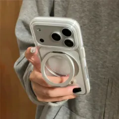 スマホケース iPhone15ケース iPhone16ケース iPhone17ケース マグセーフ magsafe 対応 マグネット 透明 シンプル おしゃれ ぷっくり 折り畳み式 開閉式 スタンド付き スマホスタンド 動画鑑賞