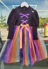 レディース女の子 ハロウィーンパーティー ドレス ONE PIECE 女の子 ハロウィンの花嫁 衣装 ハロウィーン デー 魔女ドレス