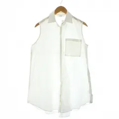 スナイデル SNIDEL  シャツ ブラウス 袖なし チュニック丈 白 ホワイト /DU