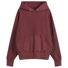 レス ティエン メンズ アウター パーカー・スウェット Les Tien Heavyweight Hoodie Washed Red Mahogany レッドのサムネイル