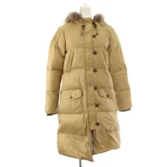 ノンブルアンペール NOMBRE IMPAIR ダウンコート F ベージュ フードファー付き ロング丈 /JP