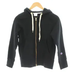 チャンピオン CHAMPION ジップアップパーカー M 黒 ブラック 長袖 無地 ロゴ /GP