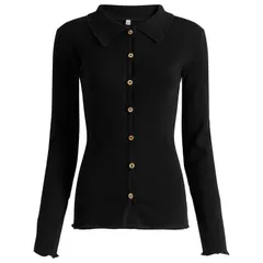 ベースレンジ レディース トップス シャツ Baserange Iso Shirt Black ブラックのサムネイル