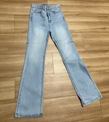 BLACKUP ライトブルー デニム ズボン