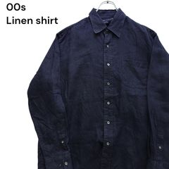 VINTAGE / 90s リネン ロングスリーブ シャツ トップス 麻 XL - メルカリ