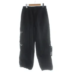 ザラ ZARA パンツ XS 黒 ブラック カーゴポケット Dリング 裾絞り /AP