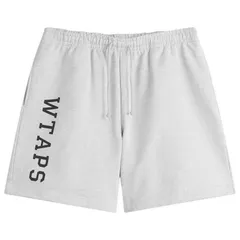 ダブルタップス メンズ ボトムス ハーフパンツ・ショーツ ショートパンツ ロゴ WTAPS Academy Logo Shorts Ash Gray グレー