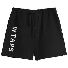 ダブルタップス メンズ ボトムス ハーフパンツ・ショーツ ショートパンツ ロゴ WTAPS Academy Logo Shorts Black ブラック