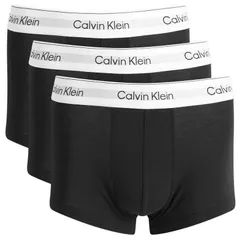 カルバンクライン メンズ アンダーウェア ボクサーパンツ ローライズ Calvin Klein Icon Low Rise Trunk 3 Pack Black White ホワイト