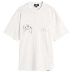 リプレゼント メンズ トップス Tシャツ Represent Handrawn Thoroughbredogs TShirt Flat White ホワイト