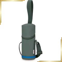 【新品】 サーモス マイボトルポーチ ストラップ付き 350-400ml用 水筒カバー ブラックブルー APG-352 BK-BL 1