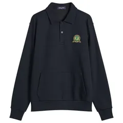 フレッドペリー メンズ アウター パーカー・スウェット シャツ Fred Perry Tennis Badge Collared Sweatshirt Navy ネイビー