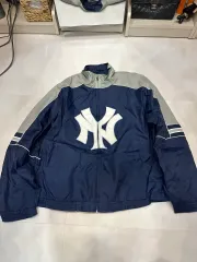 L 90s ヴィンテージ マジェスティック ニューヨーク・ヤンキース ジップアップ ウィンドブレーカー
