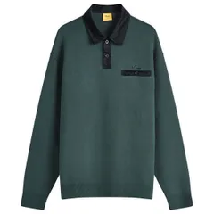 ダイム メンズ トップス ポロシャツ ニット Dime Casino Knit Rugby Polo Forest フォレストのサムネイル