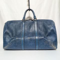 Louis Vuitton エピ キーポル ボストンバッグ ブルー - メルカリ