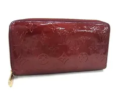 LOUIS VUITTON ルイヴィトン ラウンドファスナー 長財布 モノグラムヴェルニ ジッピーウォレット M90218  グリヨット（ボルドー系） パテントレザー レディース ゴールド金具