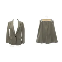 アンタイトル UNTITLED ジャケット 膝丈スカート スーツ セットアップ 1 グレー 灰色 /JP