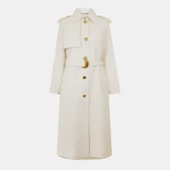 ダナキャラン レディース アウター ジャケット・ブルゾン DONNA KARAN DKaran Trench Ld54 Cream クリームのサムネイル
